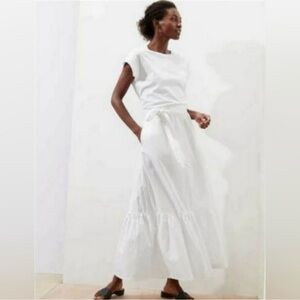 Banana Republic White Maxi Dress